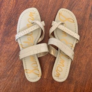 Sam Edelman Bernice Slide Sandal Light Gray 7.5